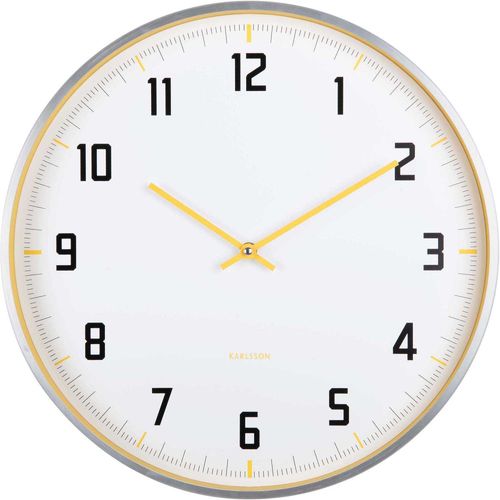 Horloge Murale Ronde 40 Cm Sporty Jaune