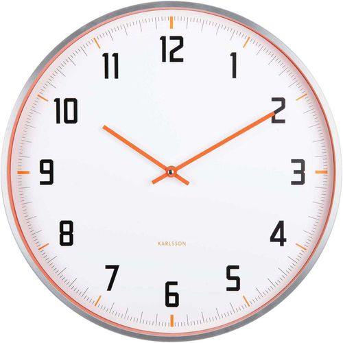 Horloge Murale Ronde 40 Cm Sporty Orange