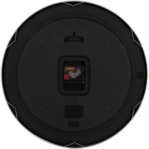 Horloge Murale Ronde Elegance Glow Rouge