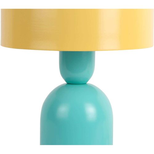 Lampe à Poser Double Funky Turquoise, Jaune