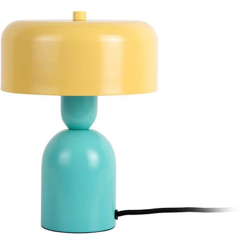 Lampe à Poser Double Funky Turquoise, Jaune