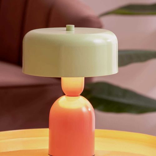 Lampe à Poser Double Funky Rouge, Vert