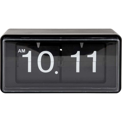 Horloge Clock Retro Boxed Flip Noir