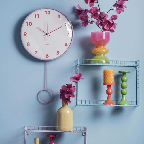 Horloge Murale Cheeky Dome Pendulum Violet