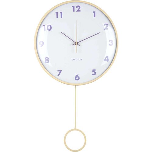 Horloge Murale Cheeky Dome Pendulum Jaune