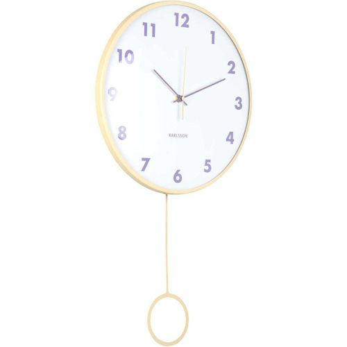 Horloge Murale Cheeky Dome Pendulum Jaune