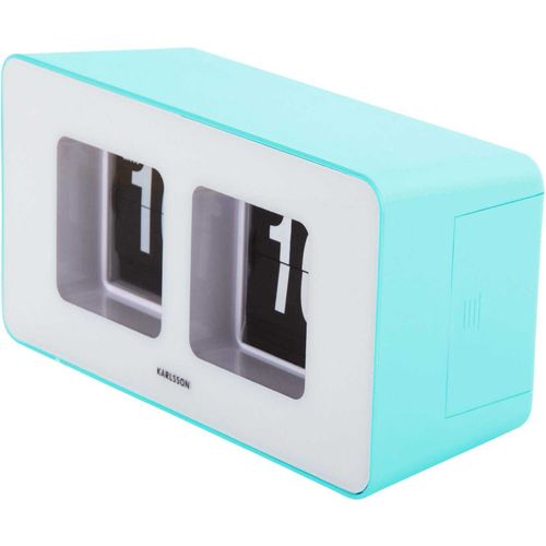 Horloge Murale Ou à Poser Funky Flip Turquoise