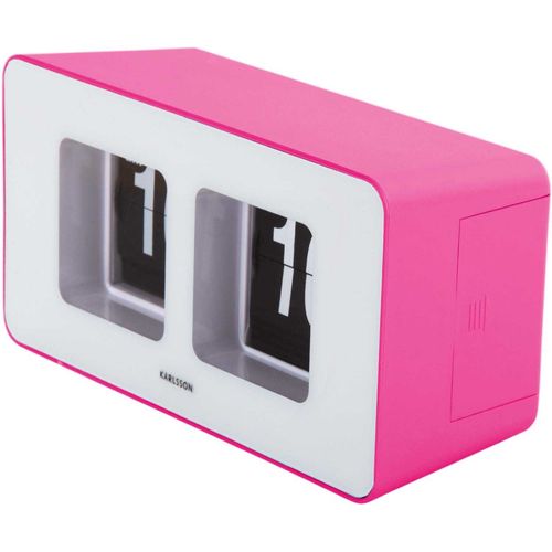 Horloge Murale Ou à Poser Funky Flip Rose