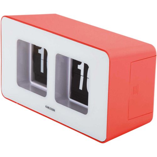 Horloge Murale Ou à Poser Funky Flip Rouge