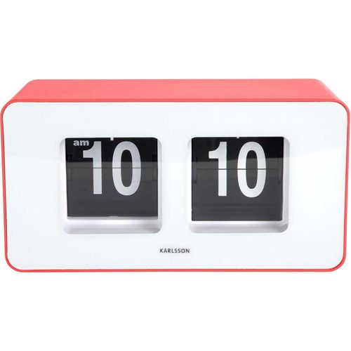 Horloge Murale Ou à Poser Funky Flip Rouge