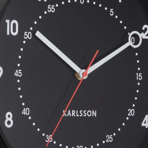 Horloge Murale En Résine Fresco Noir