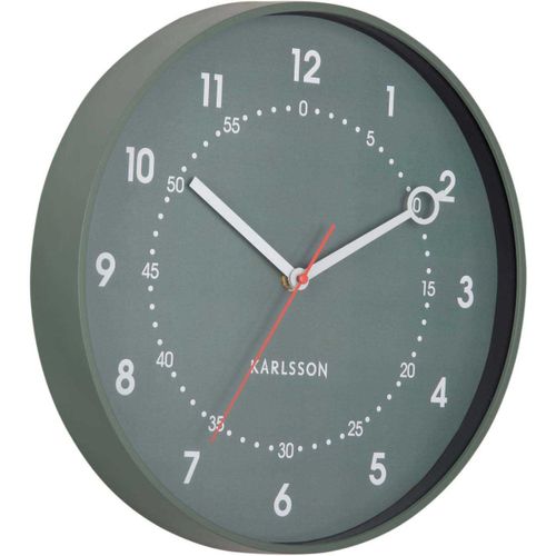 Horloge Murale En Résine Fresco Vert Jungle