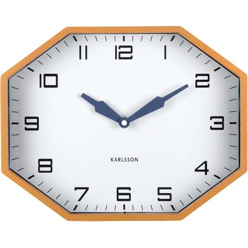 Horloge Murale Octogonale En Résine Factory Jaune