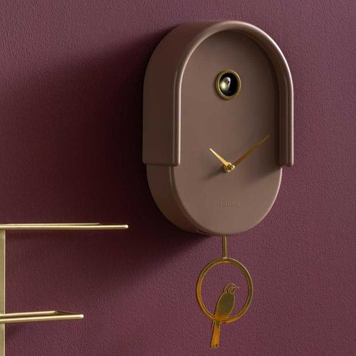 Horloge Murale En Abs Tweet Marron