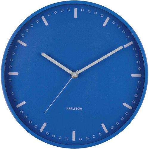 Horloge Murale En Aluminium Cool Retro Bleu