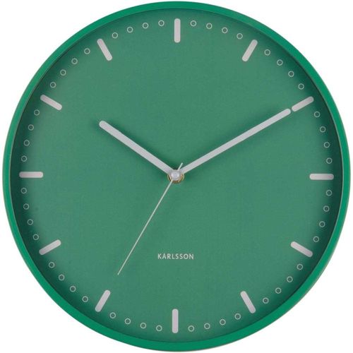 Horloge Murale En Aluminium Cool Retro Vert