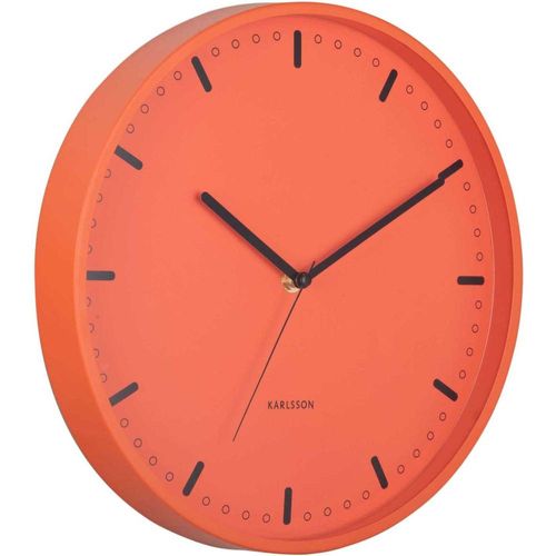 Horloge Murale En Aluminium Cool Retro Orange