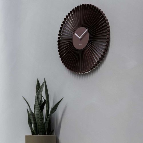 Horloge Murale En Métal Cascara Rouge