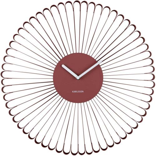 Horloge Murale En Métal Cascara Rouge