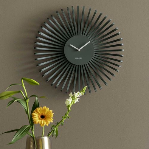 Horloge Murale En Métal Polo Vert