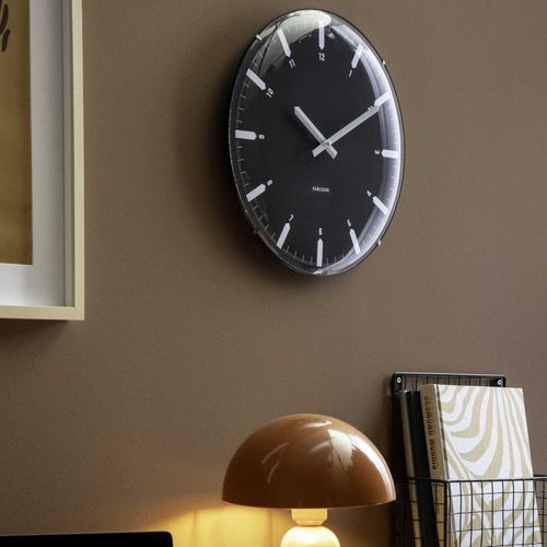 Horloge Murale En Polypropylène Realista Dome Noir