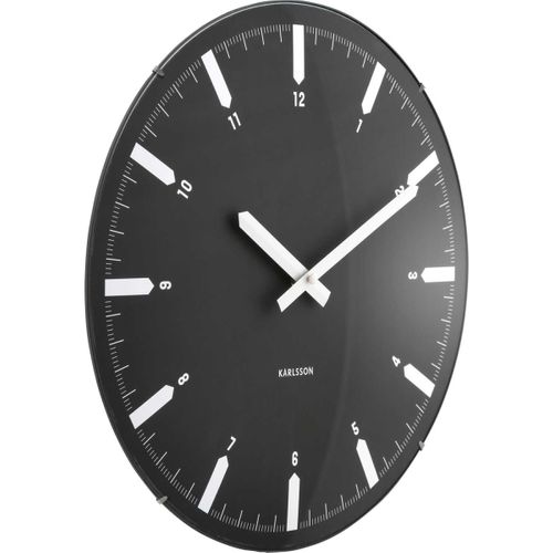 Horloge Murale En Polypropylène Realista Dome Noir