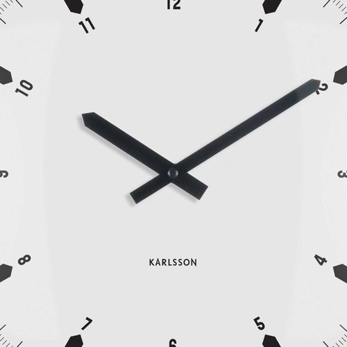 Horloge Murale En Polypropylène Realista Dome Blanc