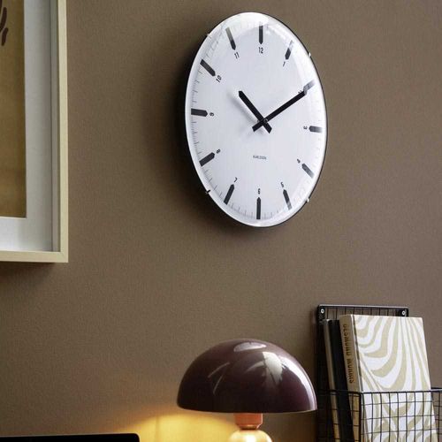 Horloge Murale En Polypropylène Realista Dome Blanc