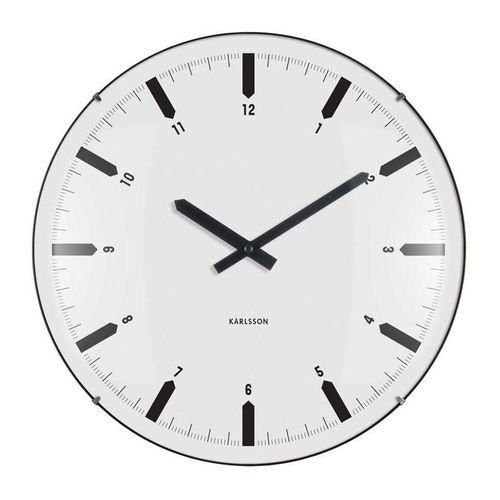 Horloge Murale En Polypropylène Realista Dome Blanc