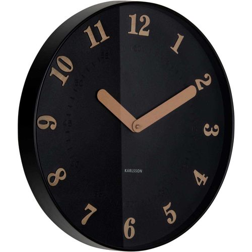 Horloge Murale Polypropylène Amena Noir