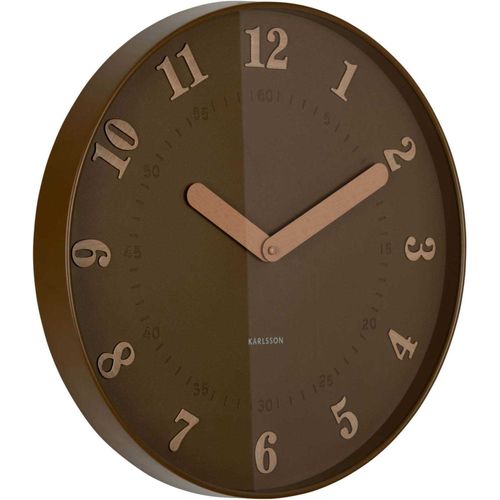 Horloge Murale Polypropylène Amena Marron