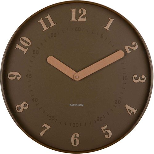 Horloge Murale Polypropylène Amena Marron