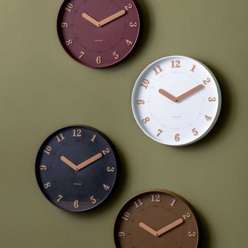 Horloge Murale Polypropylène Amena Blanc