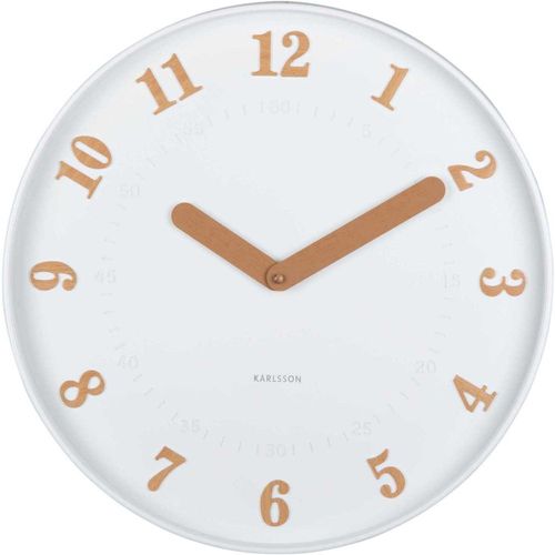 Horloge Murale Polypropylène Amena Blanc