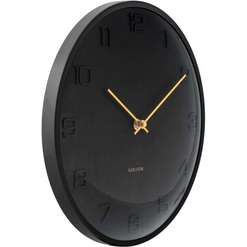 Horloge Murale En Métal Fuerte Dome Noir