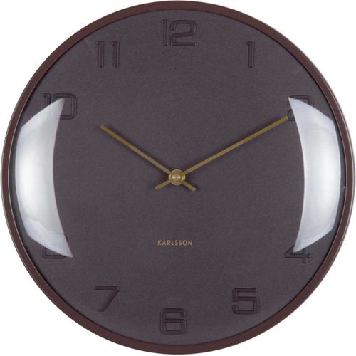 Horloge Murale En Métal Fuerte Dome Marron