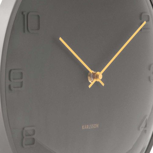 Horloge Murale En Métal Fuerte Dome Gris