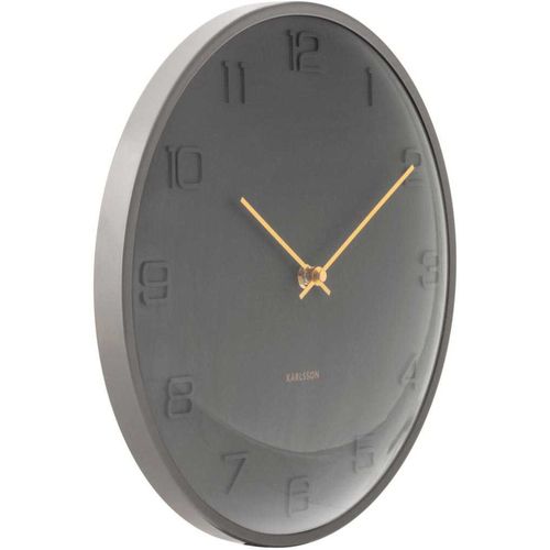 Horloge Murale En Métal Fuerte Dome Gris