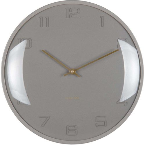 Horloge Murale En Métal Fuerte Dome Gris