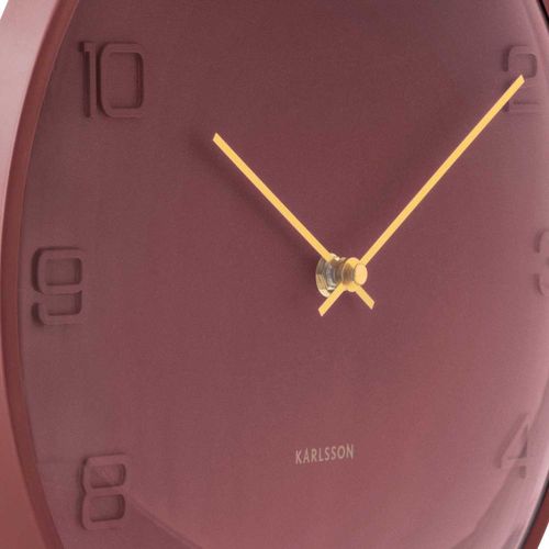 Horloge Murale En Métal Fuerte Dome Rouge