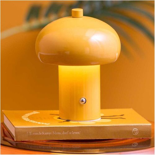 Lampe De Table En Métal Retro Seta Jaune