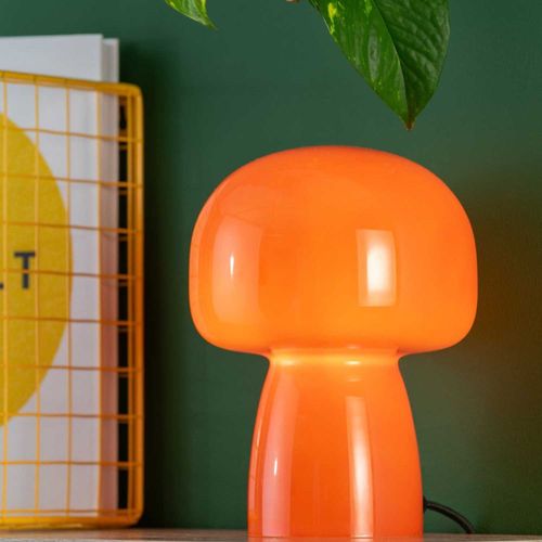 Lampe De Table En Verre Fervor Orange