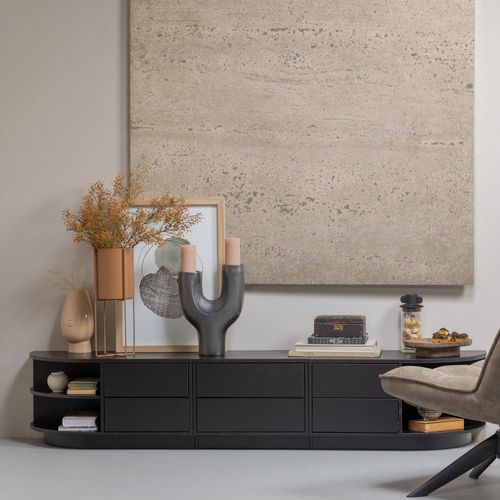 Meuble TV En Bois Massif De Pin L75cm