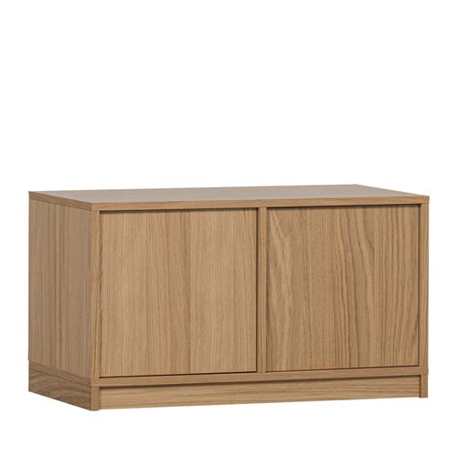 Meuble TV 2 Portes En Bois L77cm