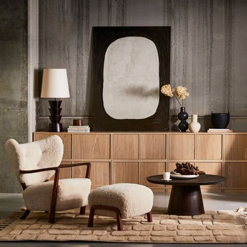 Meuble TV 2 Portes En Bois L77cm