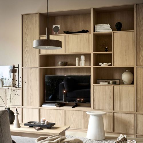 Bibliothèque 3 Portes En Bois H199cm