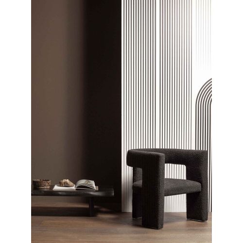 Fauteuil Design En Tissu Bouclette