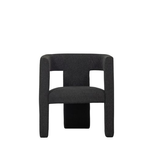Fauteuil Design En Tissu Bouclette