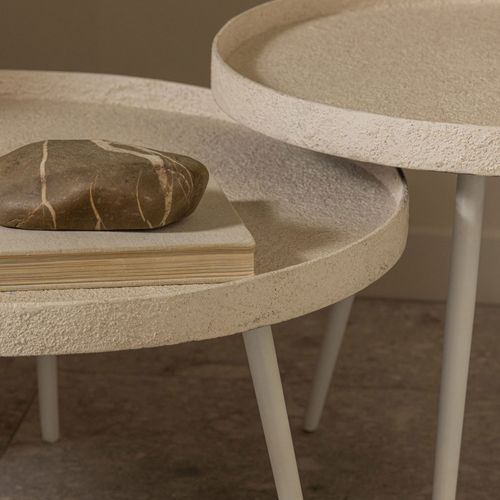 Table Basse Ronde En Métal Ø76cm