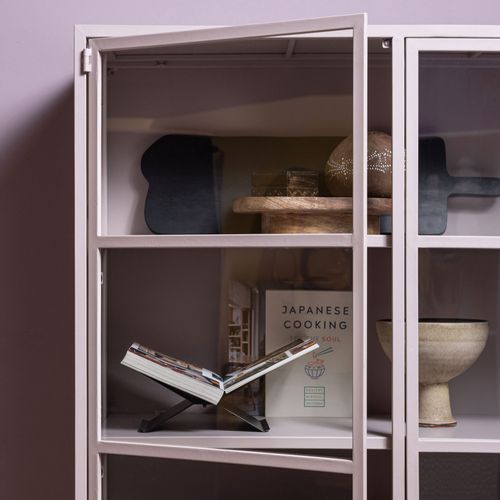 Vaisselier 2 Portes En Verre Et Métal H189cm